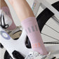 Reflective Cycling Socks with Night Visibility Design Padded Zones and Breathable Compression Fit