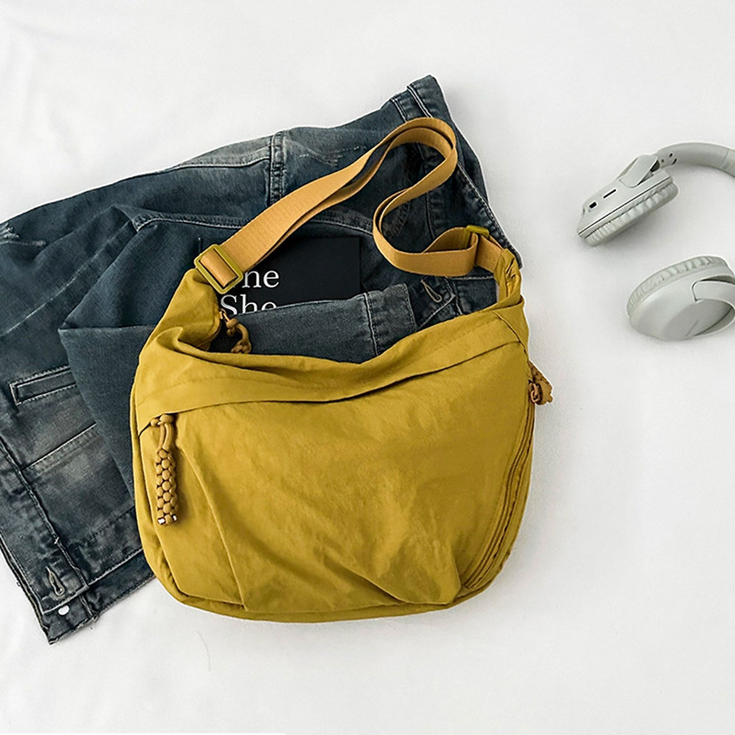 Casual Canvas Hobo Shoulder Bag