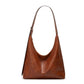 Faux Leather Hobo Shoulder Bag with Adjustable Strap and Roomy Pockets