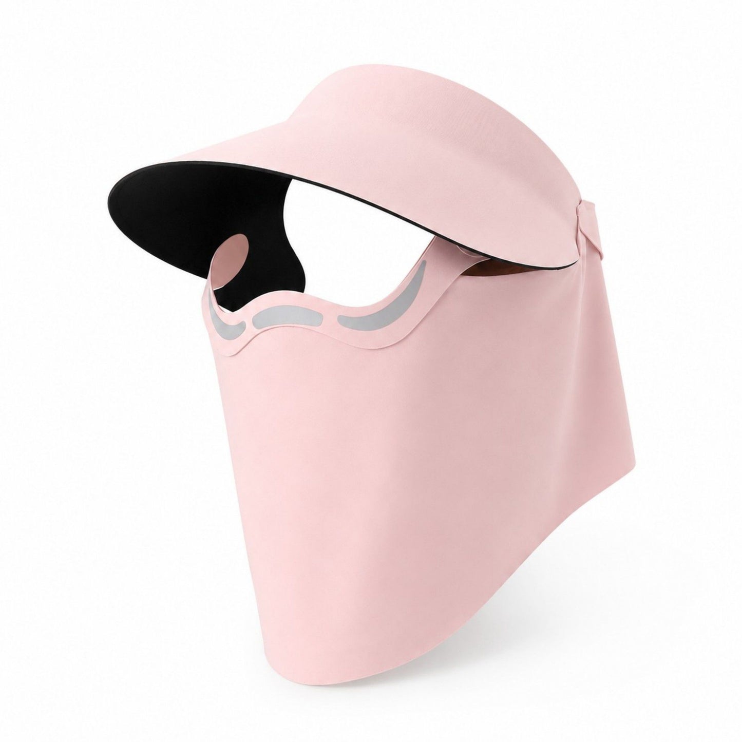 Magnetic Detachable Face Cover Visor Hat with Wide Brim and Neck Coverage