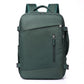 Multi-Compartment Travel Backpack with Padded Straps, Side Pockets and Compression Buckles