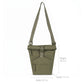 Water Resistant Nylon Crossbody Bucket Bag Adjustable Strap Multi Pocket Everyday Travel Bag