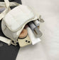 Crossbody Shoulder Bag with Multiple Zip Pockets and Adjustable Strap