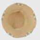 Floral - Embellished Crochet Straw Sun Hat