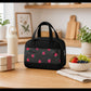 Fruit Print Insulated Lunch Bag Large Capacity Waterproof Lunch Tote for Work School