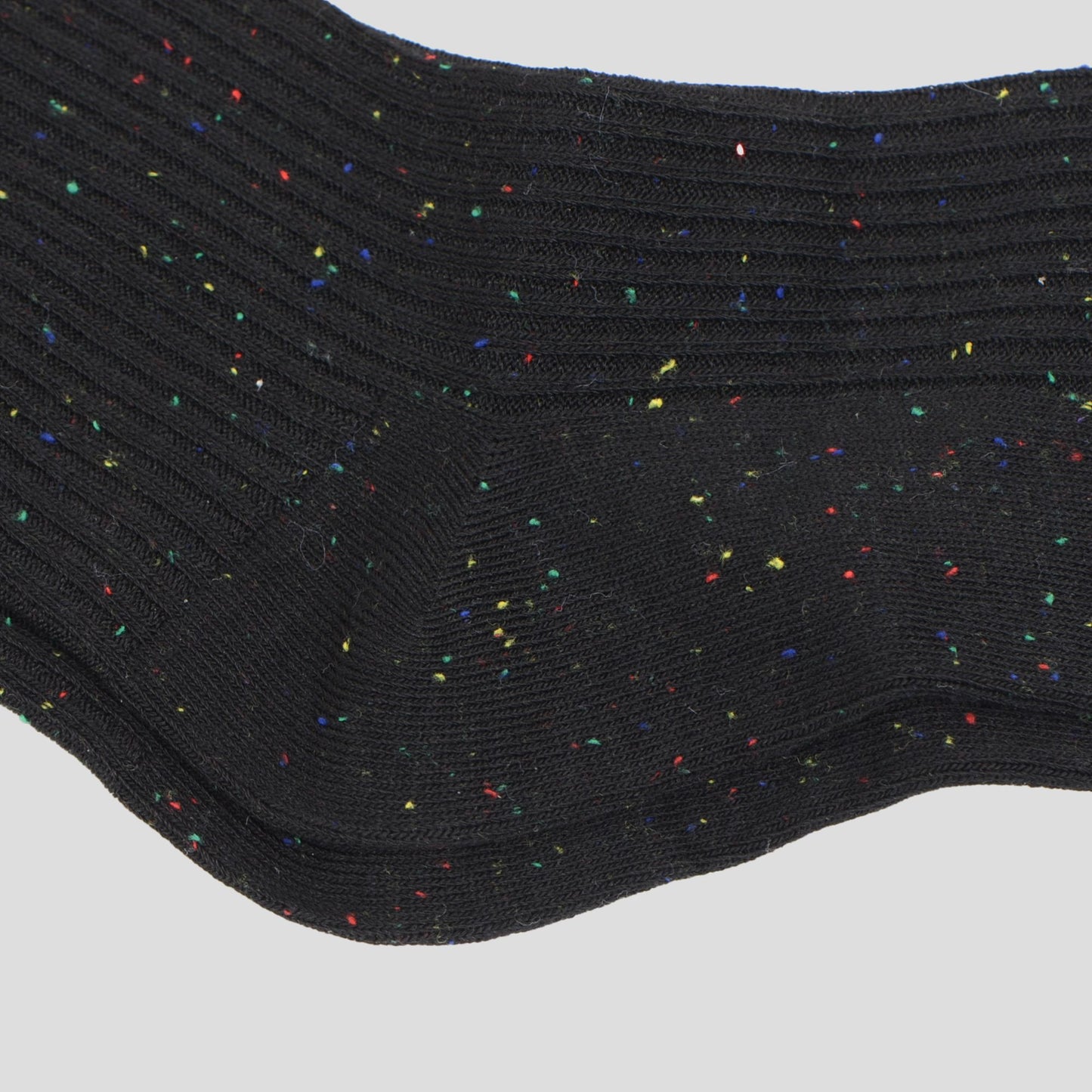 Chic Style Solid Speckled Crew Socks Non Slip Cotton for Casual 2 Pairs 4 Season