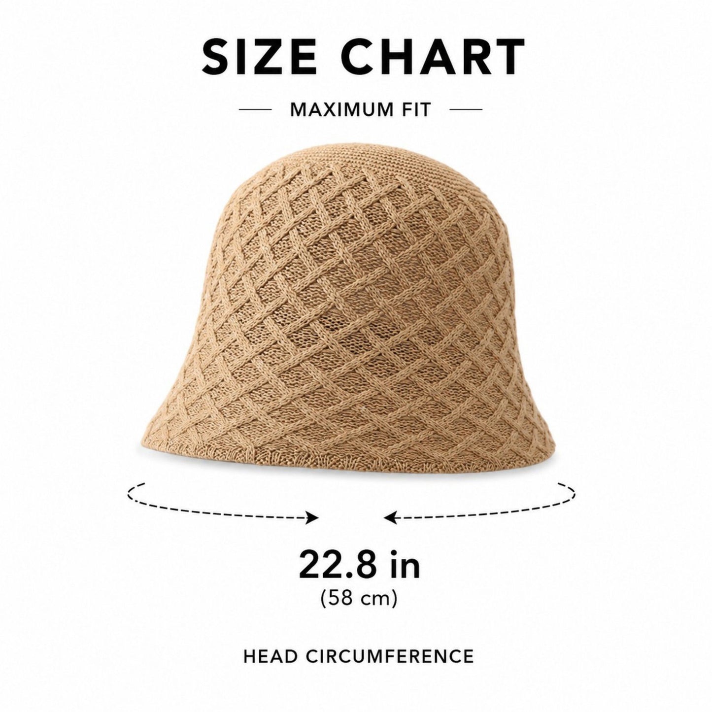 Summer Bucket Hat - Lightweight Woven Straw Sun Hat for Beach and Vacation