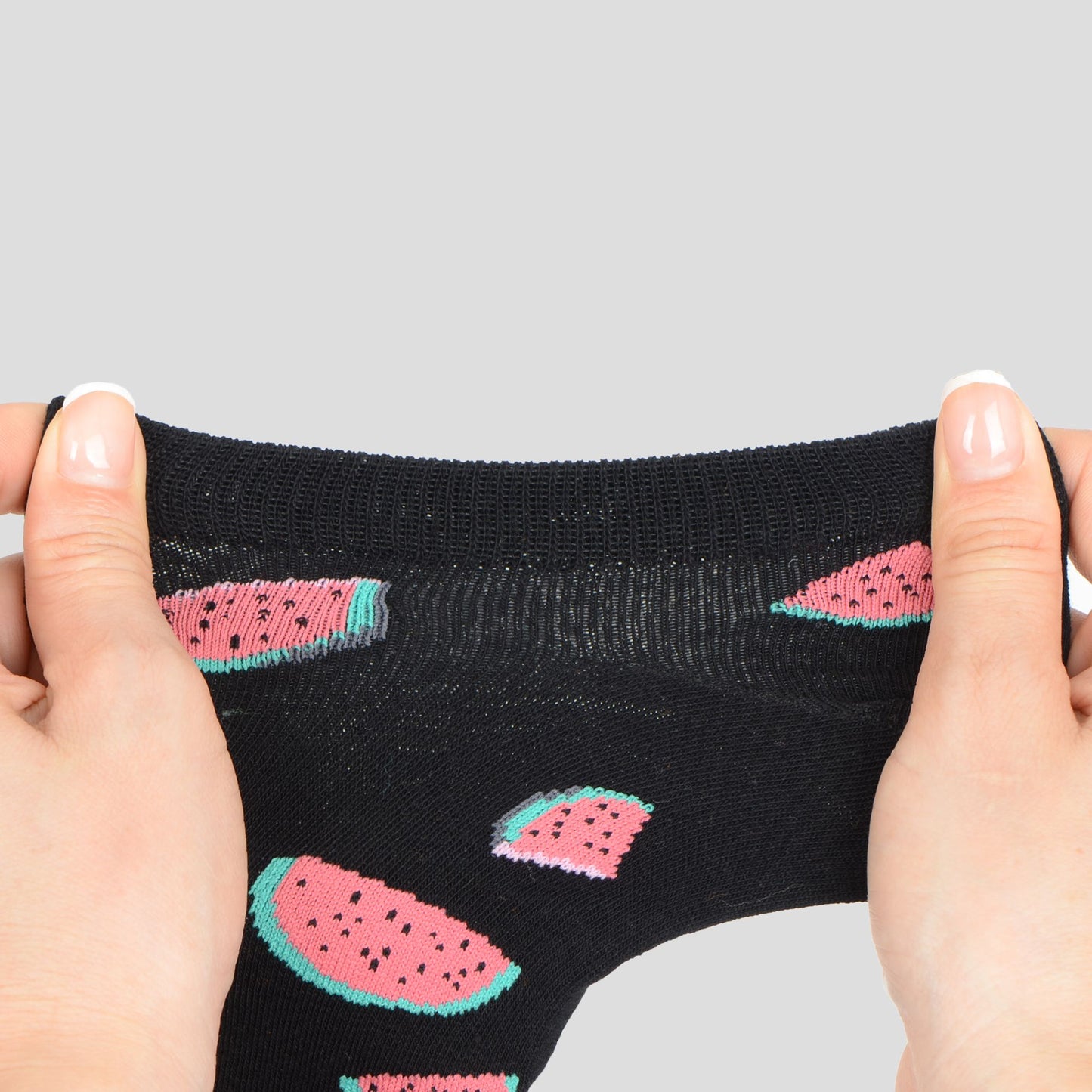 Fruit Print No Show Socks Breathable Cotton 6pk