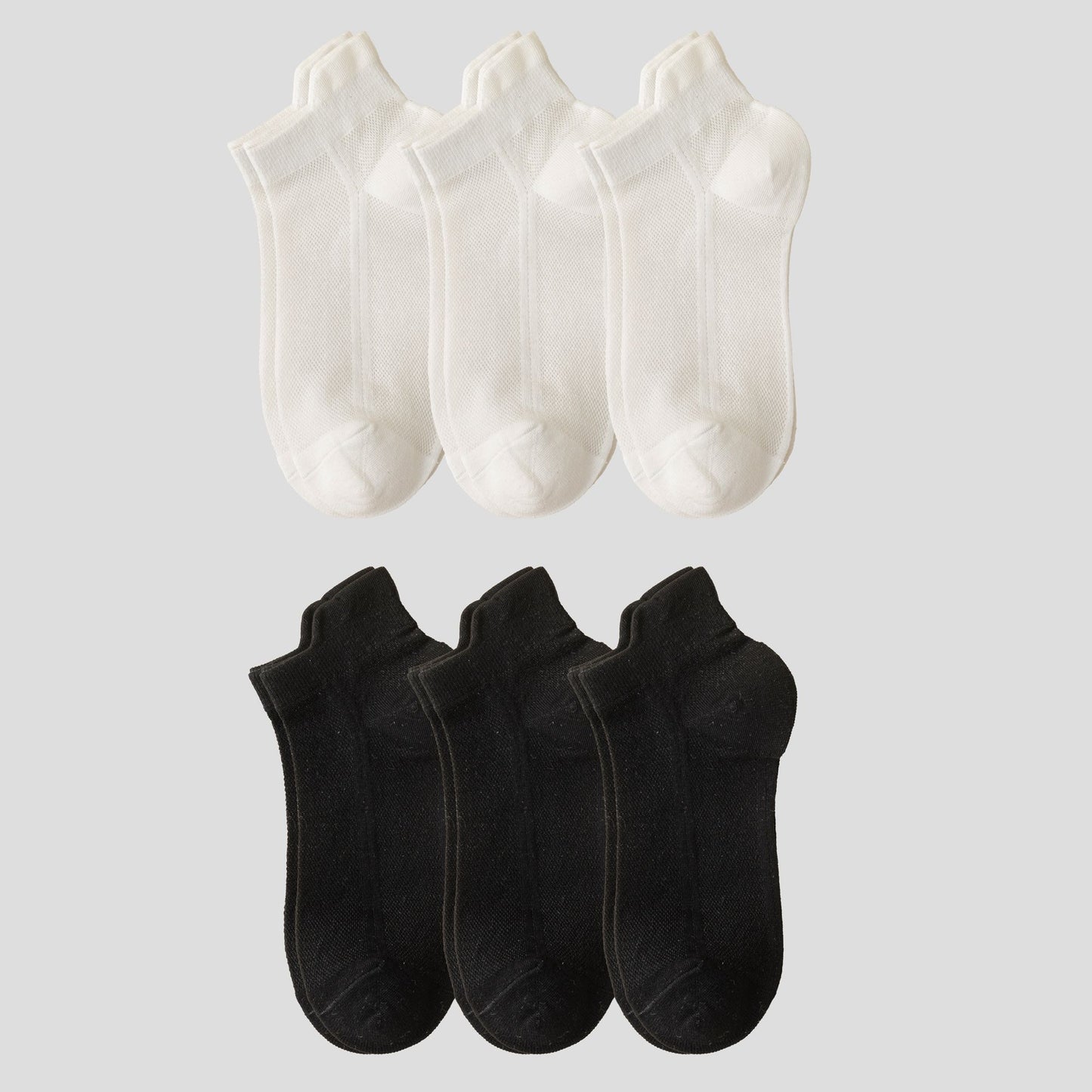 No Show Socks Classic Thin Mesh Breathable 6pk