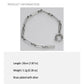 Women's Paperclip Chain Bracelet - Open Ring Clasp Bracelet for Minimalist Modern Styling