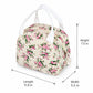 Printed Insulated Lunch Tote Bag with Double Handles and Zip Closure