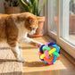 Colorful Woven Dog Ball Toy Durable Chew and Fetch Interactive Pet Toy