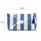 Striped PVC Cosmetic Pouch Makeup Bag with Zip Closure