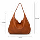 Oversized Slouchy Hobo Shoulder Bag with Adjustable Strap