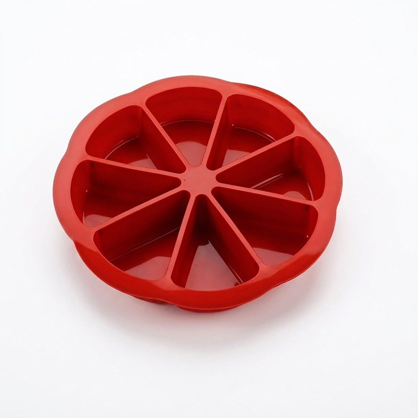 2-Piece Silicone Cake Slice Baking Mold with 8 Compartments