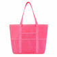 Large Mesh Beach Tote Bag with Exterior Pockets and Shoulder Handles