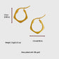 Women's Geometric Hexagon Hoop Earrings