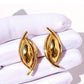 Women's 3D Oval Statement Earrings with 925 Silver Needles