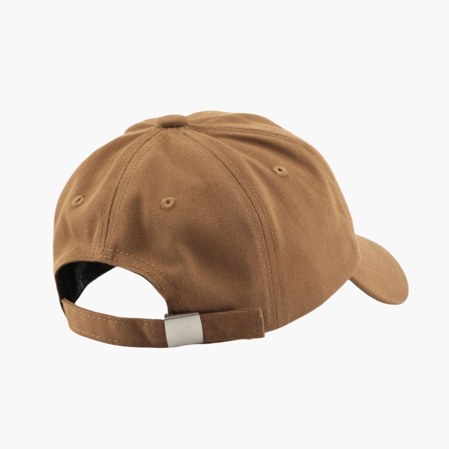 Cotton Baseball Cap with Embroidered Lettering Adjustable Strap Back
