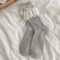 Summer Ruffled Lace - Trim Ankle Socks 6Pk