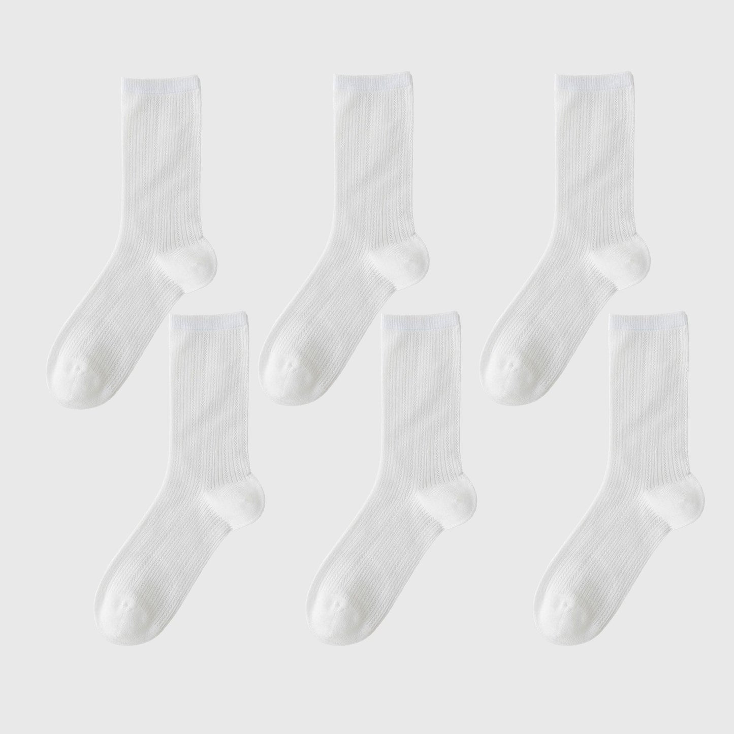 Summer Ribbed Ankle Socks 6Pk