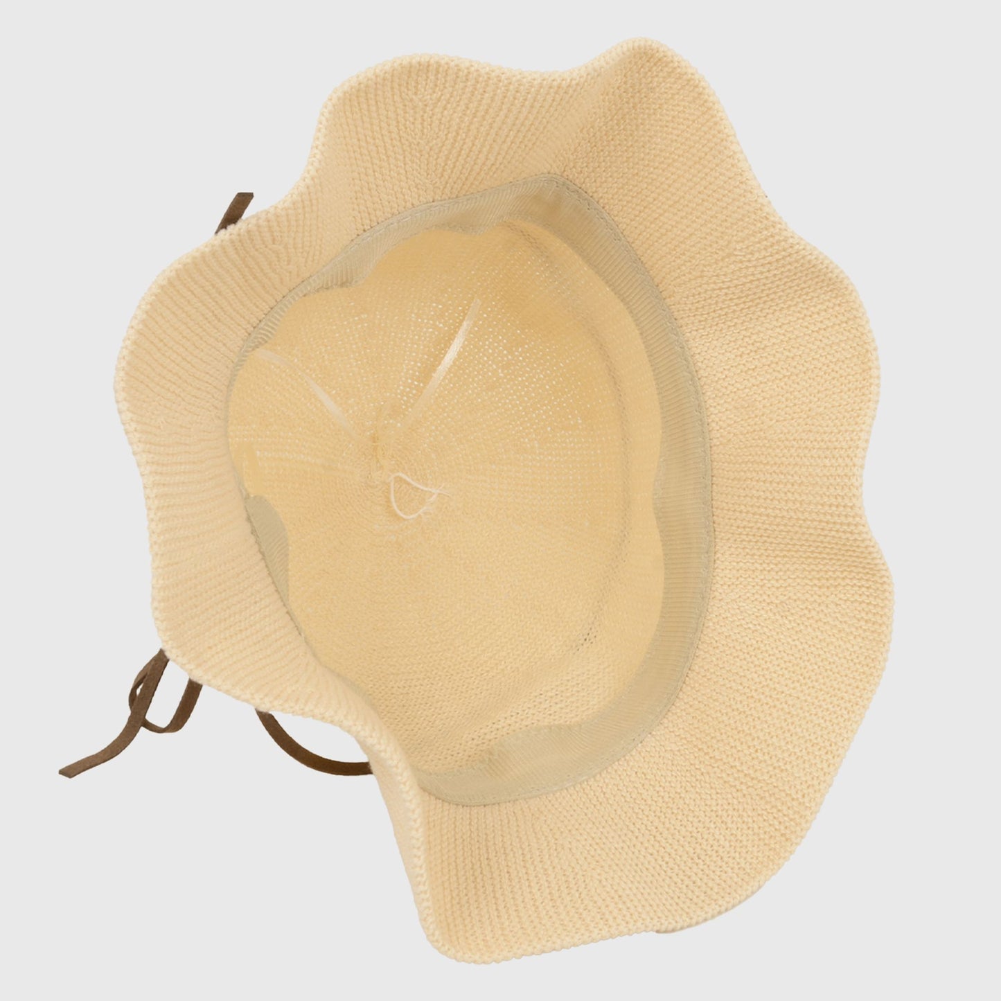 Foldable Crocheted Bucket Hat with Bow Accent