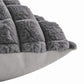 2 Pack Plush Faux Fur Bubble Grid Throw Pillow Covers 18 x 18 Inch for Couch and Bed