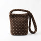 Fuzzy Shoulder Bag Soft Textured Tote Purse with Magnetic Closure