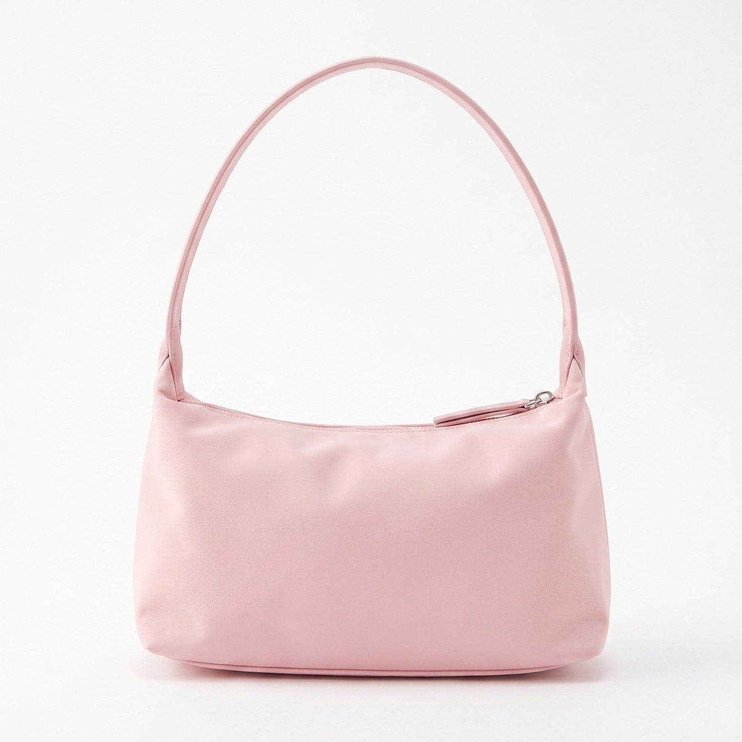 Minimalist Shoulder Bag with Top Zipper and Slim Rectangular Silhouette 8.3x4.7x2in