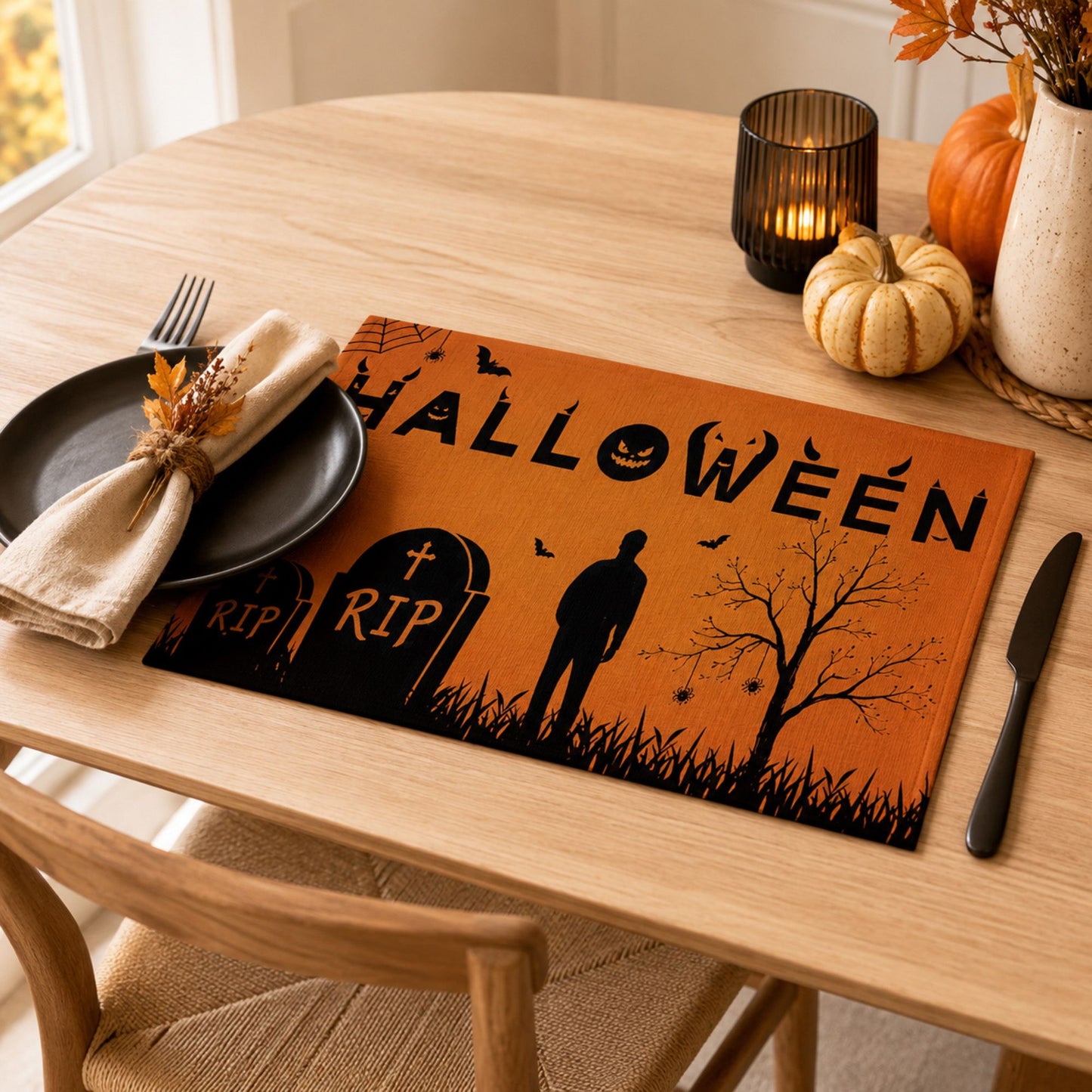 Halloween Family Party Kitchen Placemat