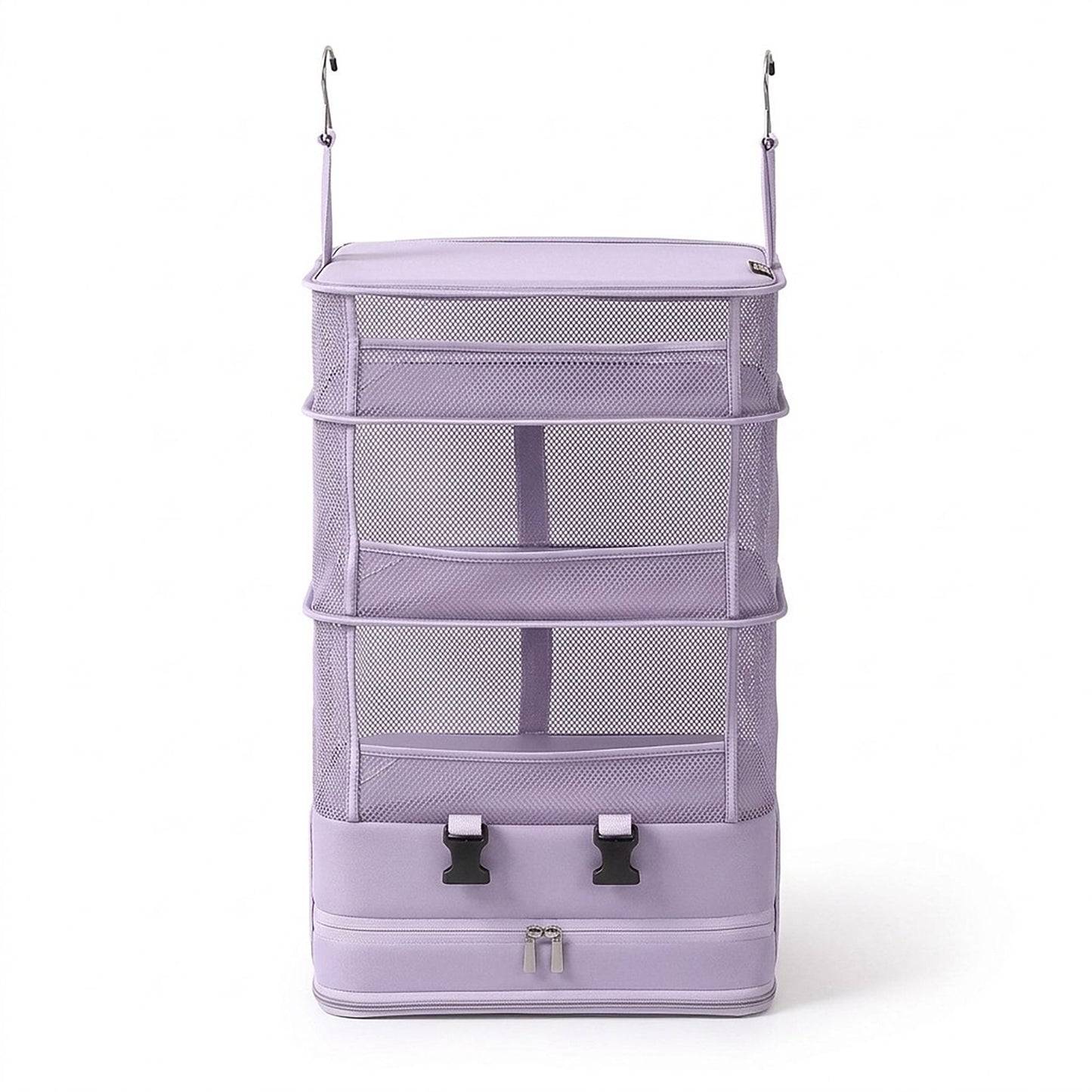 Hanging Travel Packing Organizer with Shelves and Hooks