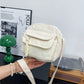 Corduroy Crossbody Bag with Front Pocket Adjustable Strap and Zip Closure