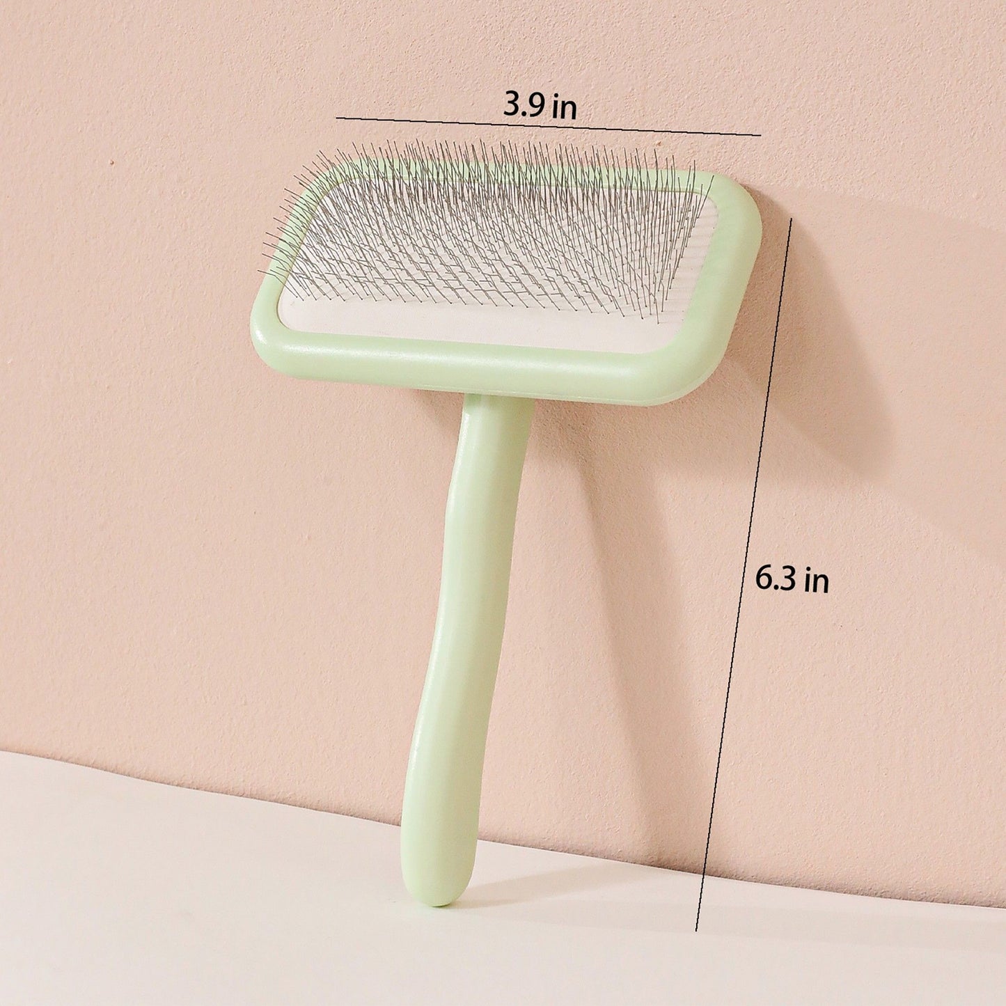 Pet Slicker Brush for Dogs and Cats with Comfortable Handle and Metal Bristles Grooming Tool