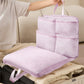 Travel Underwear Organizer Bag with Foldable Compartments and Zipper Pockets