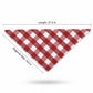Red Plaid Pet Bandana Scarf Tie-On Triangle Neck Accessory Classic Buffalo Check