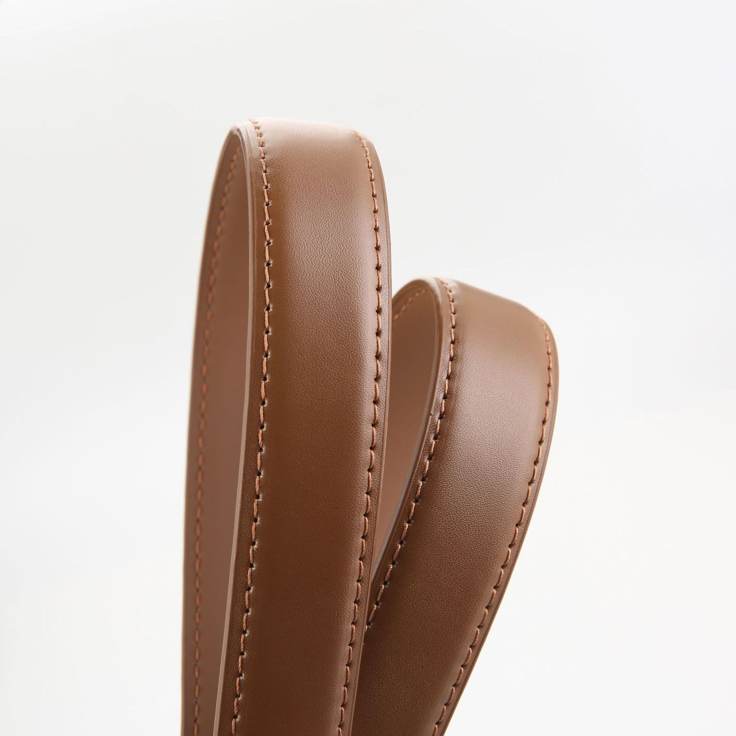 Skinny Waist Belt Thin Dress Belt with Rounded Metal Buckle 39.4 in