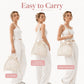 Insulated Drawstring Lunch Bag with Pockets, Top Handles and Shoulder Strap