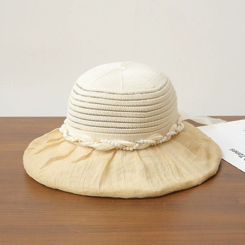 Wide Brim Straw Sun Hat Elegant Beach Vacation Hat Lightweight Breathable Summer Hat