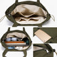 Large Shoulder Tote Bag with Zipper Pockets
