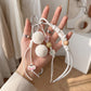 2-Piece Multi-Element Bag Charm with Hanging Strap and Decorative Accents