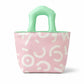 Printed Lunch Tote Bag with Padded Handles and Zipper Closure