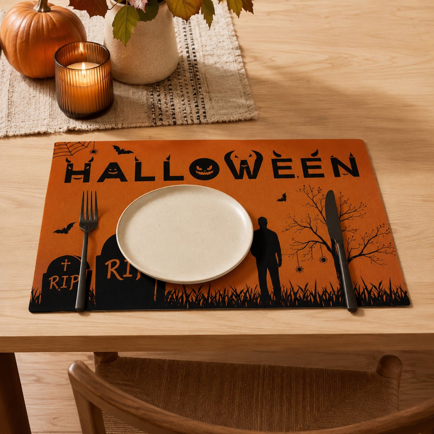 Halloween Family Party Kitchen Placemat