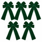 5pc Velvet Christmas Bows with Long Tails