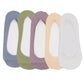 5 Pairs Women Low Cut Invisible Liner Socks Soft Stretch Mesh Top with Reinforced Toe and Moisture-Wicking Terry Cotton Sole