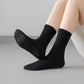 3 Pair Combo Sale Anti Slip Crew Socks with Grip Soles and Ribbed Cuffs in Multiple Color Options
