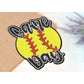 Baseball Mama Sequin Iron On Patches Game Day Applique Large Patch Accessory Clothes Jacket Uniform Backpack DIY Decor