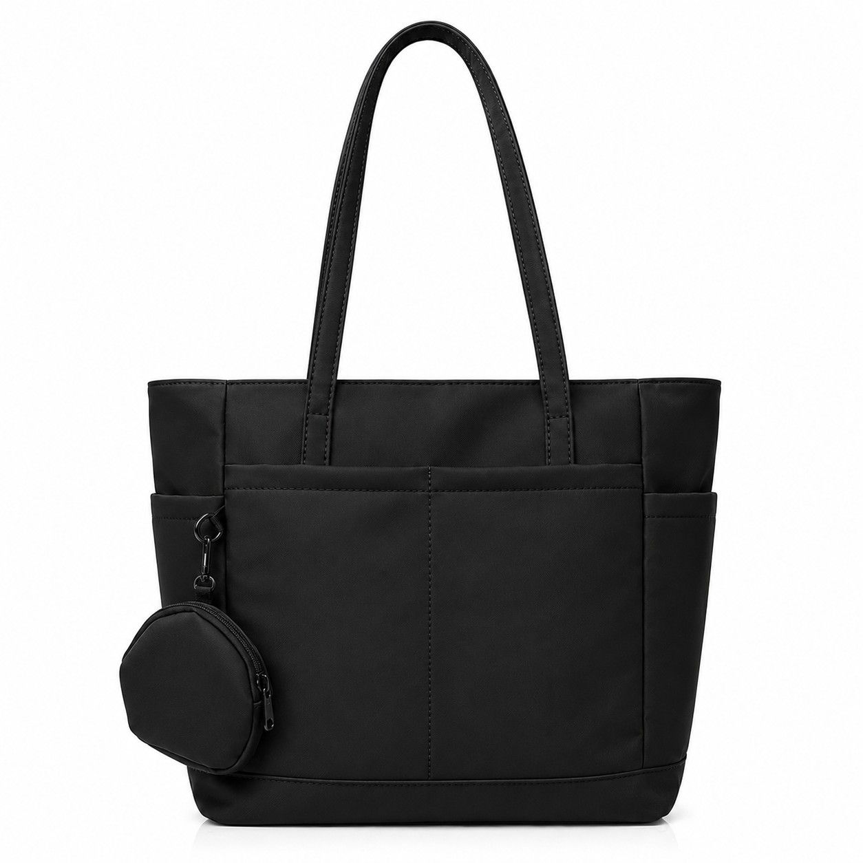 Large Capacity Tote Bag with Zip Closure Spacious Shoulder Bag Lightweight Daily Bag