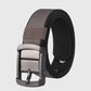 Reversible Belt - Adjustable Military-Style Belt with Stainless Steel Buckle