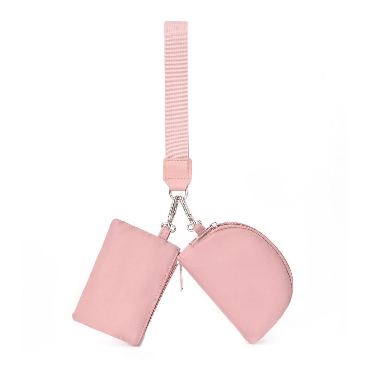 Mini Wristlet Pouch and Card Holder Set with Zip Closure