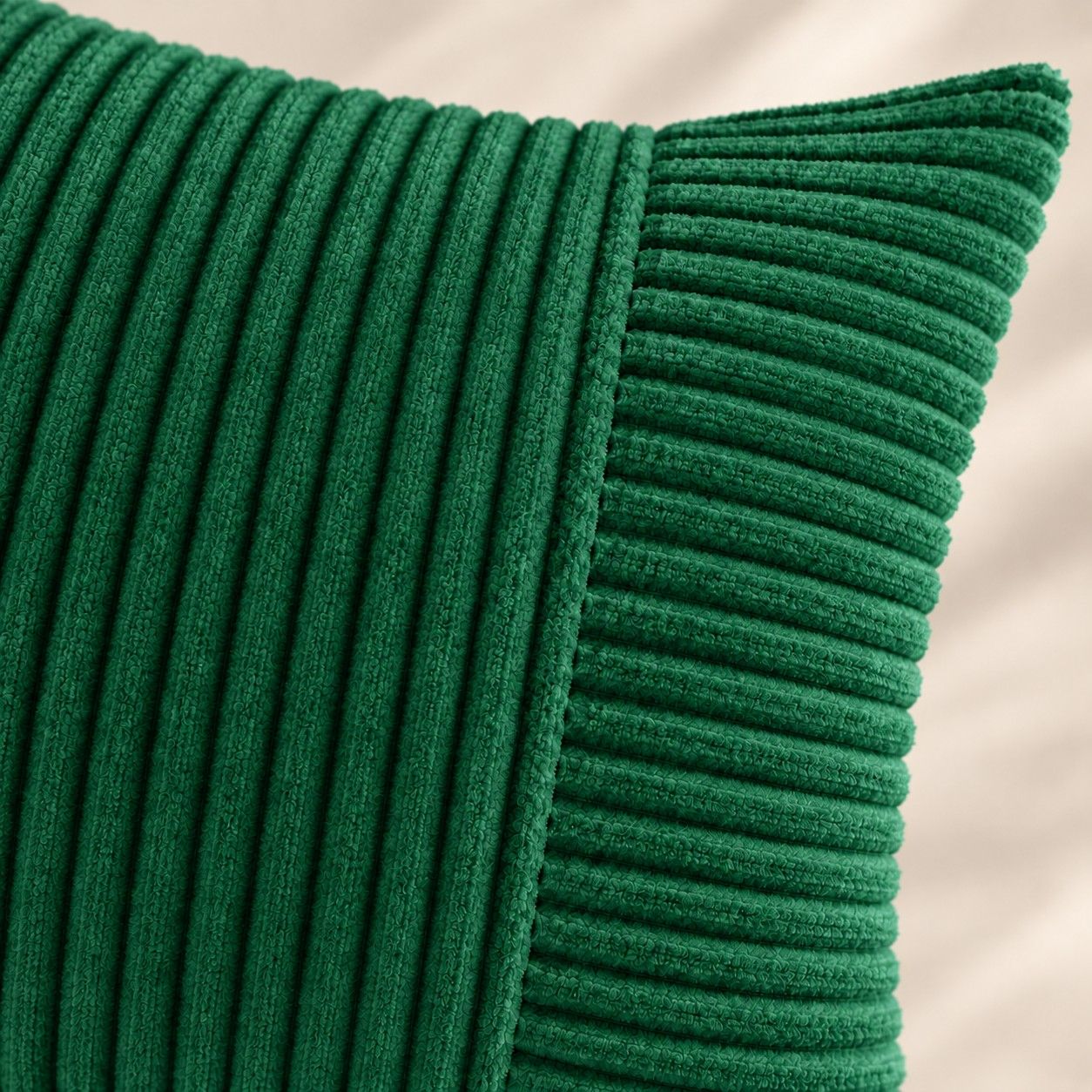 2 Pack Soft Corduroy Throw Pillow Covers 18 x 18 Inch and 12 x 20 Inch